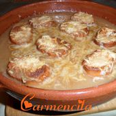 Soupe gratinée à l'oignon - Cuisine gourmande de Carmencita