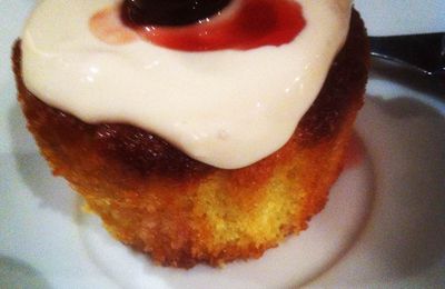 Cupcakes Clementine, Cerise Amarena & Mascarpone