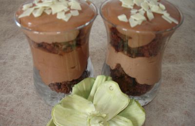 verrine au nutella et aux brownies choco-noisette