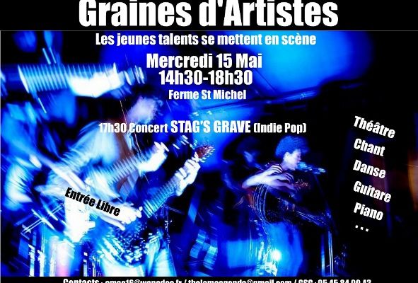 "Graines d'artistes" ferme St Michel mercredi 15 Mai 14h30.