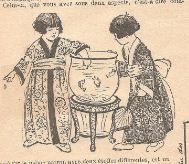 Il y aura bientôt cent ans... Bleuette en peignoir  japonais