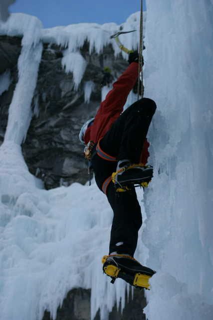 Sortie cascade de glace