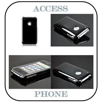 Coque iPhone Chrome Noire 3G/3GS : 7€