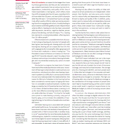 Les problèmes d’audition ne doivent pas être négligés