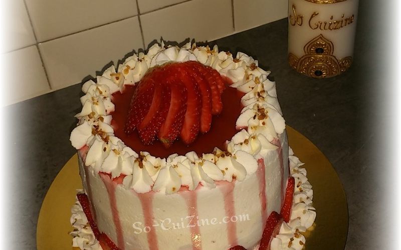Layer Cake façon fraisier - Défi 5 SugarParis 