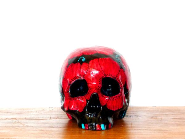 Home'Skull ,Tête de mort, Skull, Crâne, Mr Coquelicot N°75