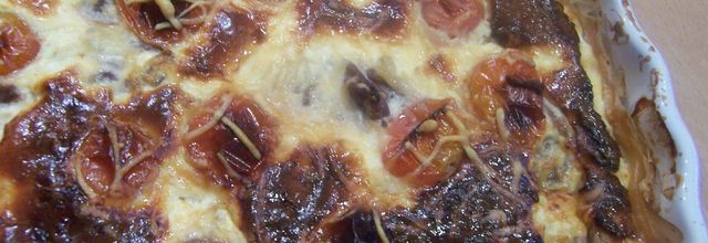 Quiche bolognaise aux tomates cerises