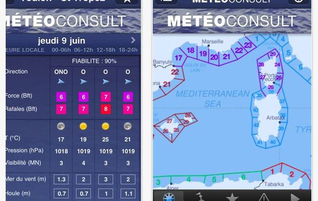 Meteo Consult propose une nouvelle appli. gratuite de météo marine pour iPad/iPhone