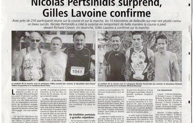 10 km BELLEVILLE-SUR-MER - le 5 Mai 2013