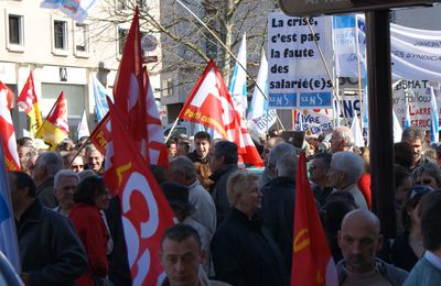 10.000 manifestants dans les rues de Châteauroux, plus de 11.000 au total dans l'Indre
