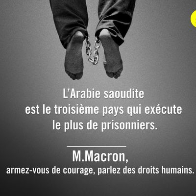 Emmanuel Macron doit parler des droits humains avec l'Arabie saoudite !