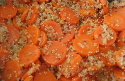 Carottes et duo de quinoa / boulgour