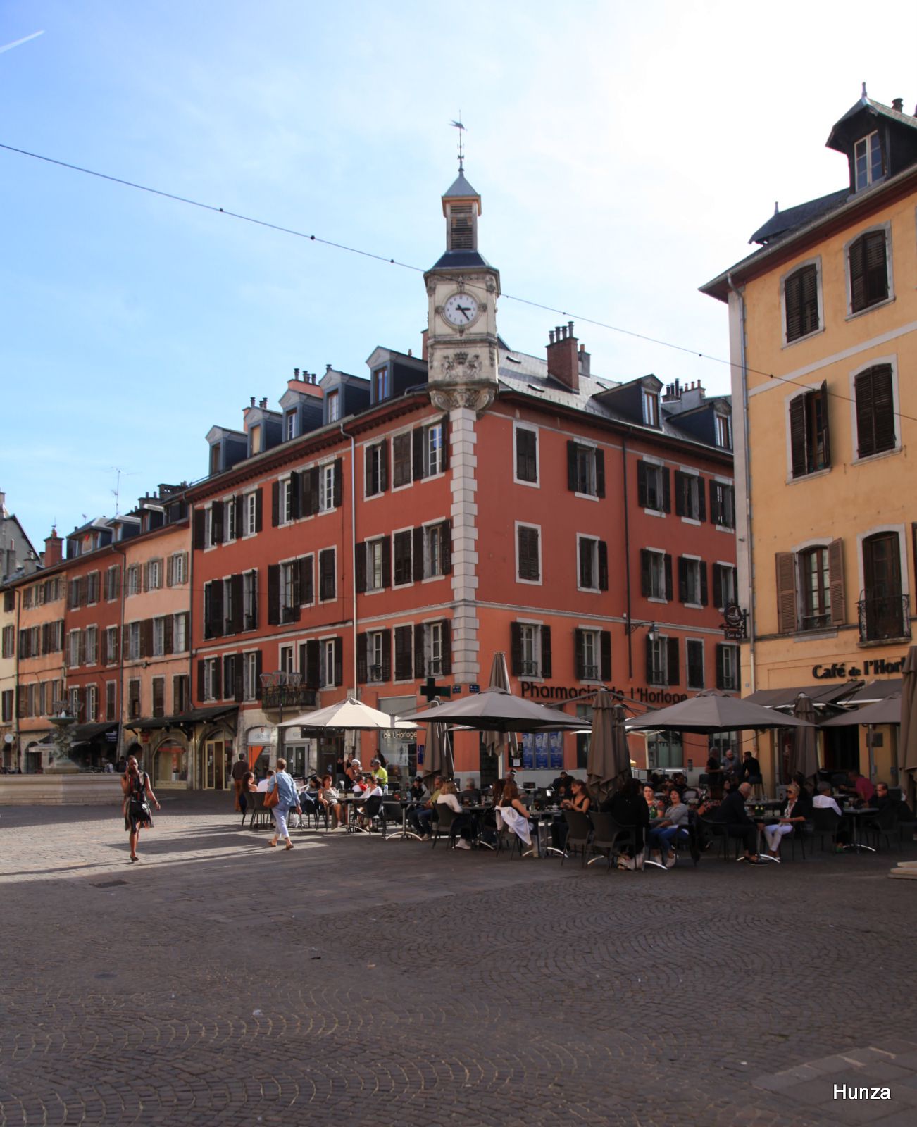 Chambéry, tour de l'horloge à la place saint léger