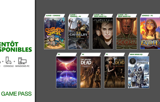 [ACTUALITE] Xbox Game Pass - Prochainement inclus : Chivalry 2, Scorn, A Plague Tale: Requiem et plus encore