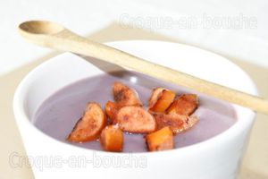 Soupe de vitelottes et Viennes grillées