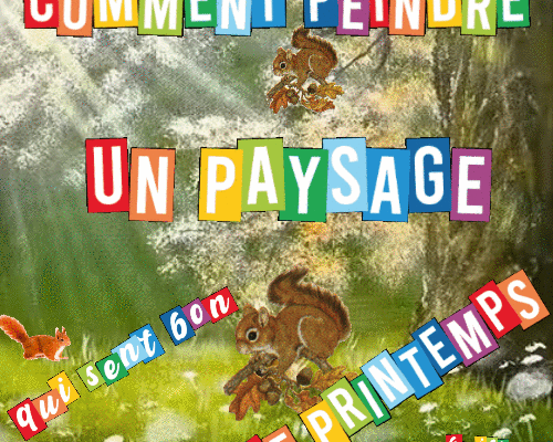 Dessin et peinture - vidéo 3976 : Comment peindre un paysage qui sent bon le printemps ? - acrylique, huile.