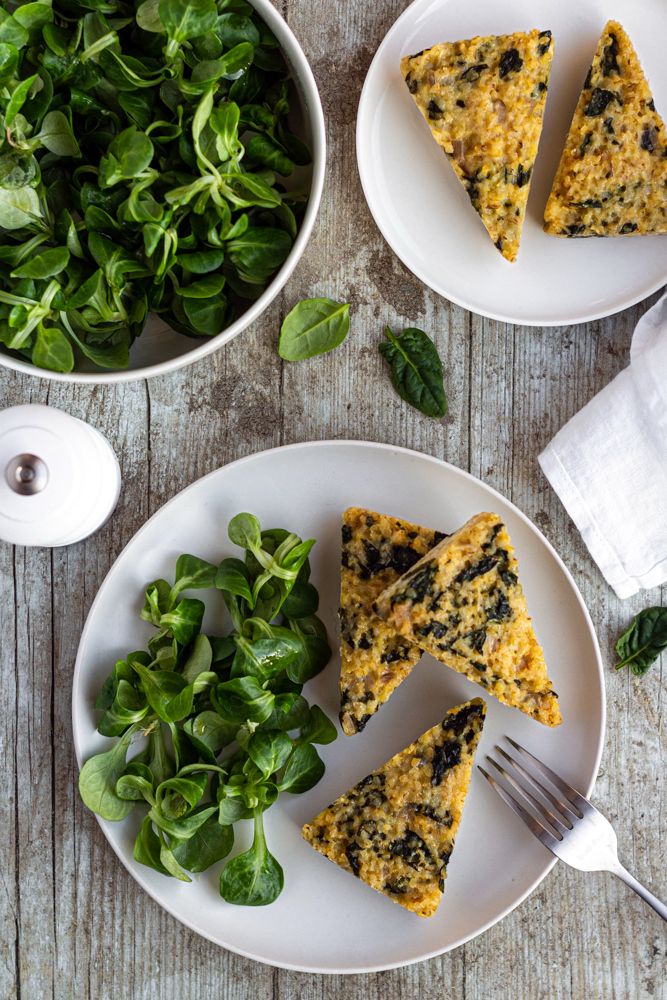 Gateau De Boulgour Aux Epinards Et Parmesan Amandine Cooking