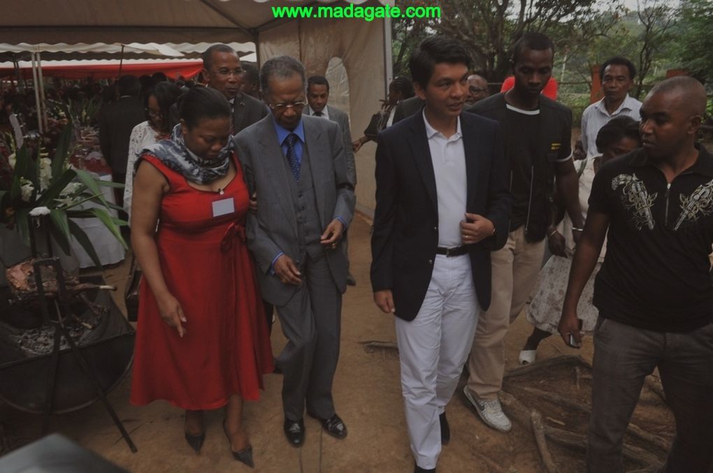 Sahamadio Ilafy, le 09.11.2013. Le Président de la Transition, Andry Rajoelina, a assisté à la célébration des 77 ans de l’Amiral Didier Ratsiraka (4.11.1936-04.11.2013). Photos : Harilala Randrianarison.