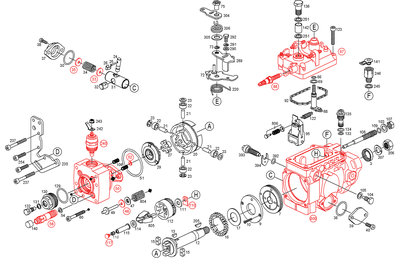 PIECES DETACHEES DE POMPE INJECTION ATMOSPHERIQUE BOSCH