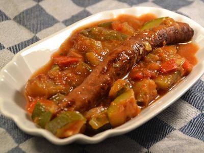 Ratatouille merguez au cookeo