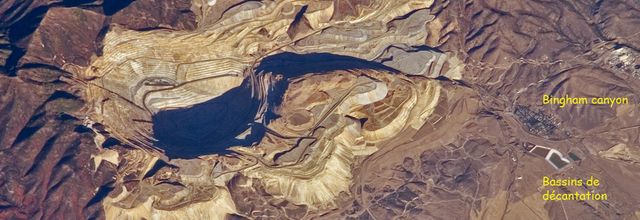 Bingham Canyon Copper's mine. Utah