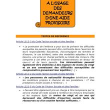 Guide à l'usage des demandeurs d'une aide provisoire jeune majeur