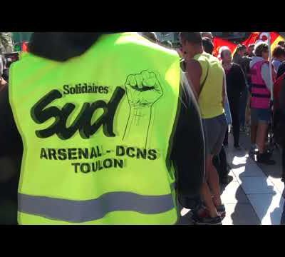 Toulon : Manifestation du 12 septembre contre le code de Travail Macron