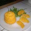 Flan de carottes et de semoule à l'orange