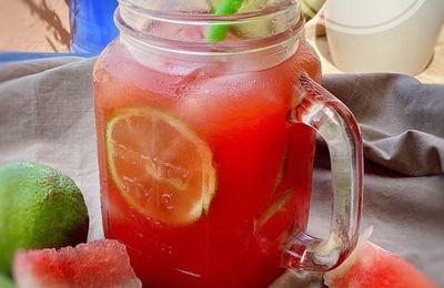 Agua Fresca à la pastèque et au citron vert
