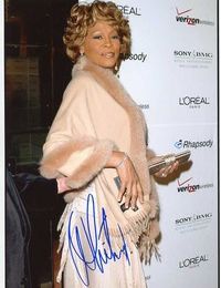 l'autographe de Whitney Houston