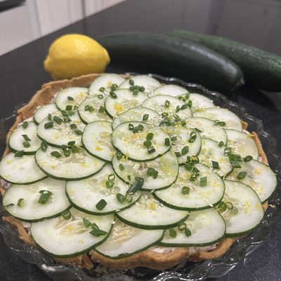 Cucumber, Tuna, and Cream Cheese Tart – Light, Fresh & Addictive!