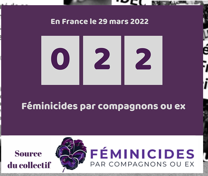 33 EME  FEMINICIDES DEPUIS LE  DEBUT  DE L ANNEE 2022 