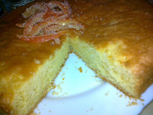 Gateau au sirop d'orange 