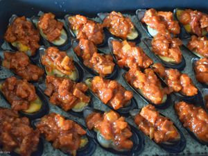 Moules farcies au chorizo