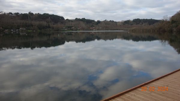 Lac de Mouriscot-Plage d'Ilbaritz. Mardi 20 février 2024.