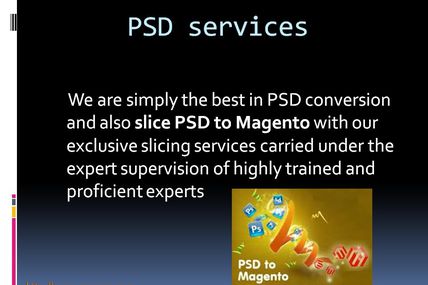 PSD to magento slicing services at its best