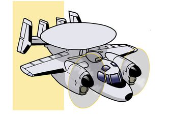 Le Grumman E2-C Hawkeye.