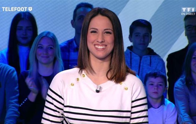 Charlotte Namura-Guizonne Téléfoot TF1 le 28.01.2018