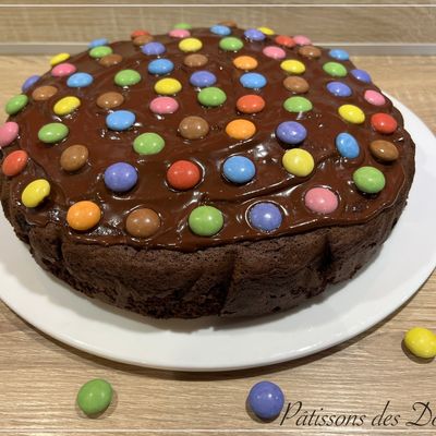 Un Moelleux au Chocolat et Smarties