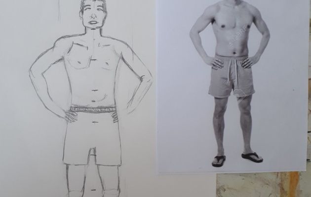 Cours de Bases de dessin début juin (groupe avancé) : initiation au corps humain