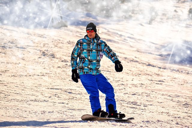 Un homme faisant du ski