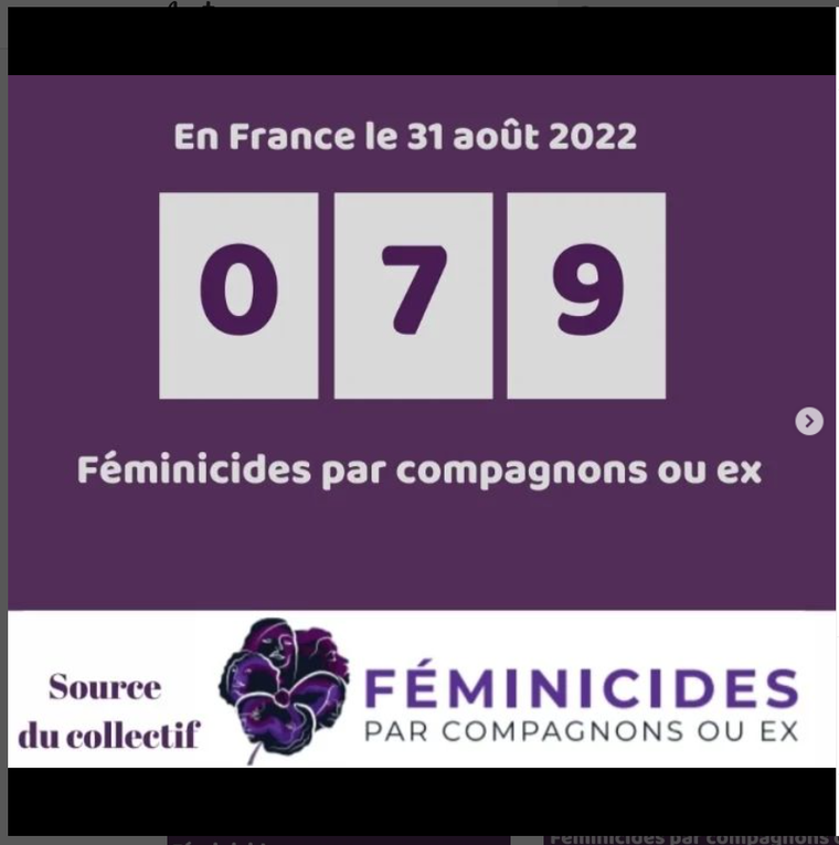 85 EME  FEMINICIDES DEPUIS LE DEBUT  DE L ANNEE 2022 