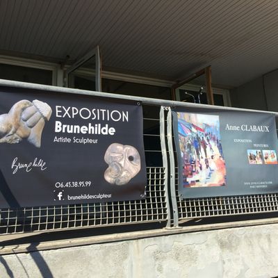 Expo des sculptures de Brunehilde et des peintures d'Anne Clabaux au Centre Nautique d'Agon-Coutainville jusqu'au 24 juillet 16