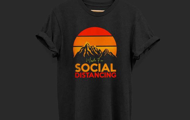 Premium Made for social distancing sunset shirt