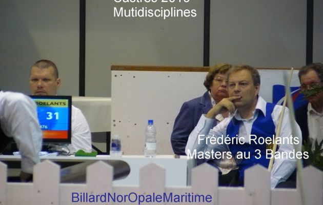Frédéric Roelants est 5 ème au Championnat de France Masters 3 bandes