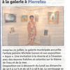 Exposition à la Galerie de Pierrefeu Du Var (juillet 2019)