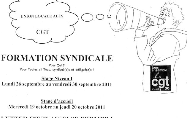 FORMATIONS SYNDICALES UL ALES 2011