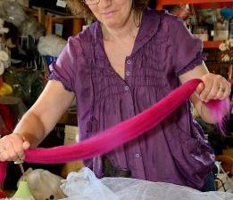 Tricoté Sud : Marie Larrouturou au salon d'art du fil de Lons-le-Saunier 