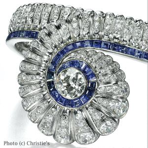 Bracelet Saphir et Diamant de Suzanne Belperron. Photo © Christie’s