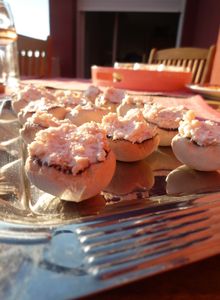 Mini champignons farcis